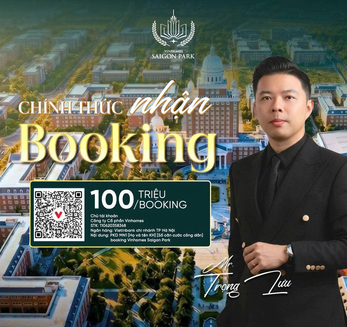 Nhận tư vấn & booking Vinhomes Saigon Park
