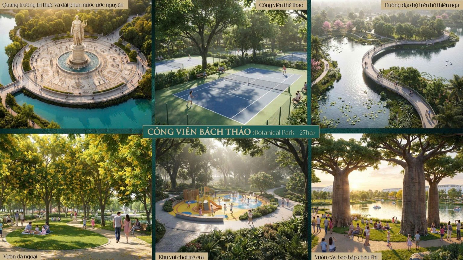 Tiện ích Vinhomes Saigon Park – công viên cảnh quan