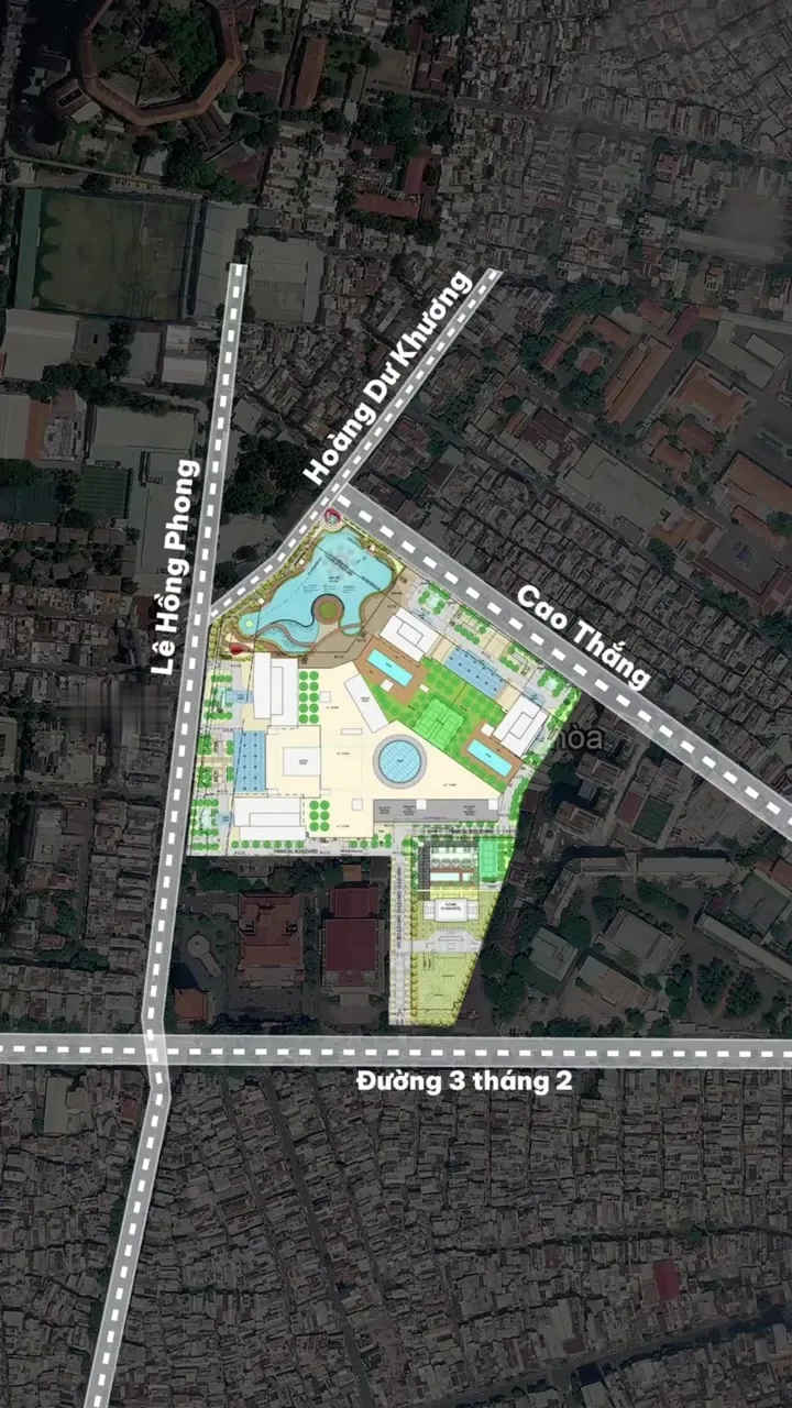 Vinhomes Kỳ Hòa 4 mặt tiền Lê Hồng Phong, Cao Thắng, Hoàng Dư Khương, 3 Tháng 2