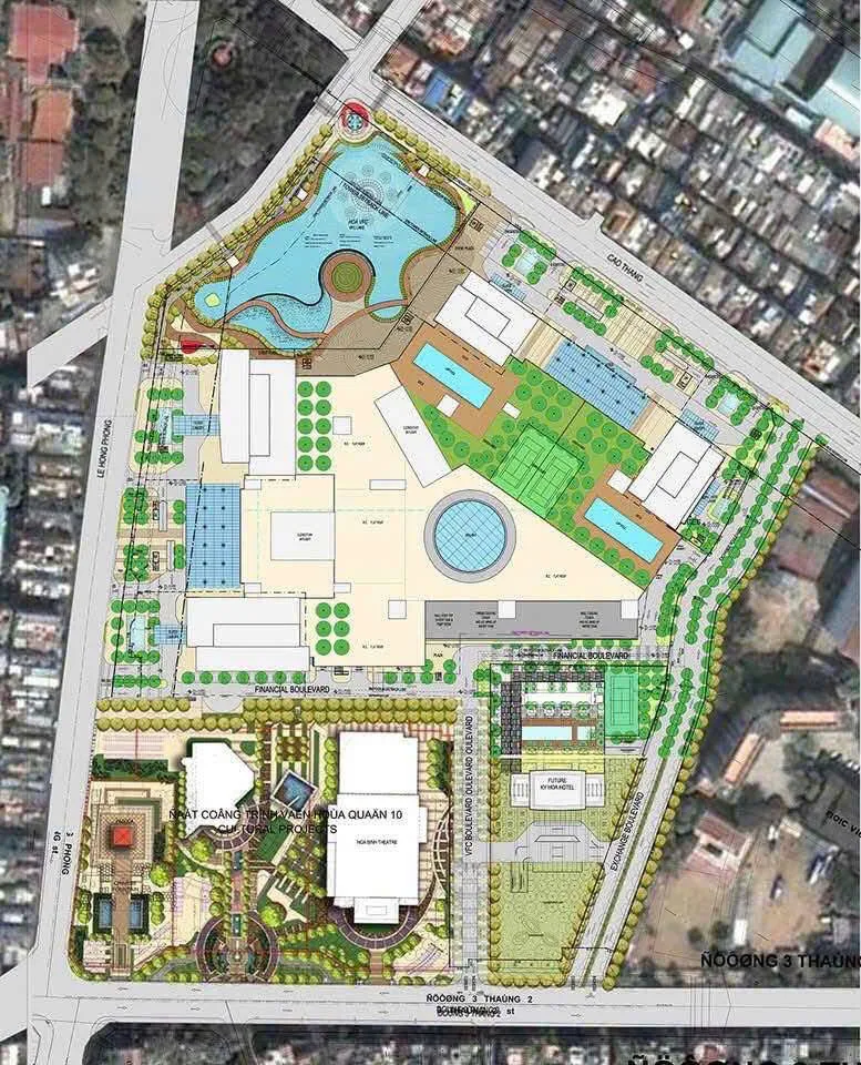 Mặt bằng tiện ích Vinhomes Kỳ Hòa (minh họa)