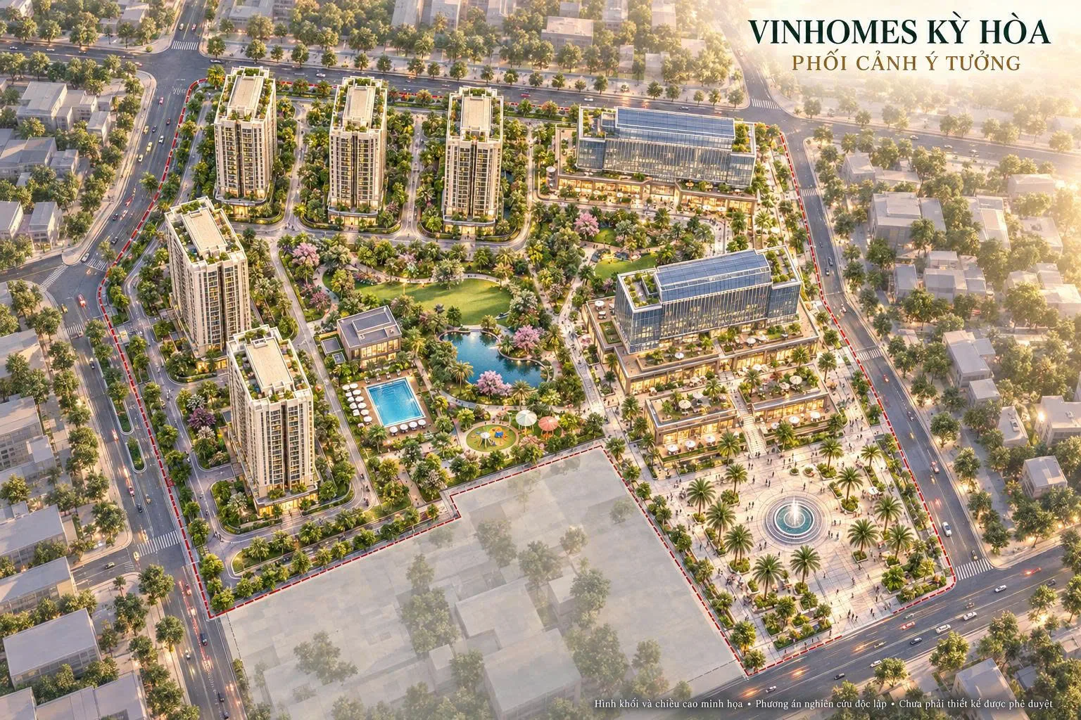Phối cảnh ý tưởng Vinhomes Kỳ Hòa